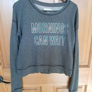 Aeropostale Womens Mornings Can Wait Sweatshirt